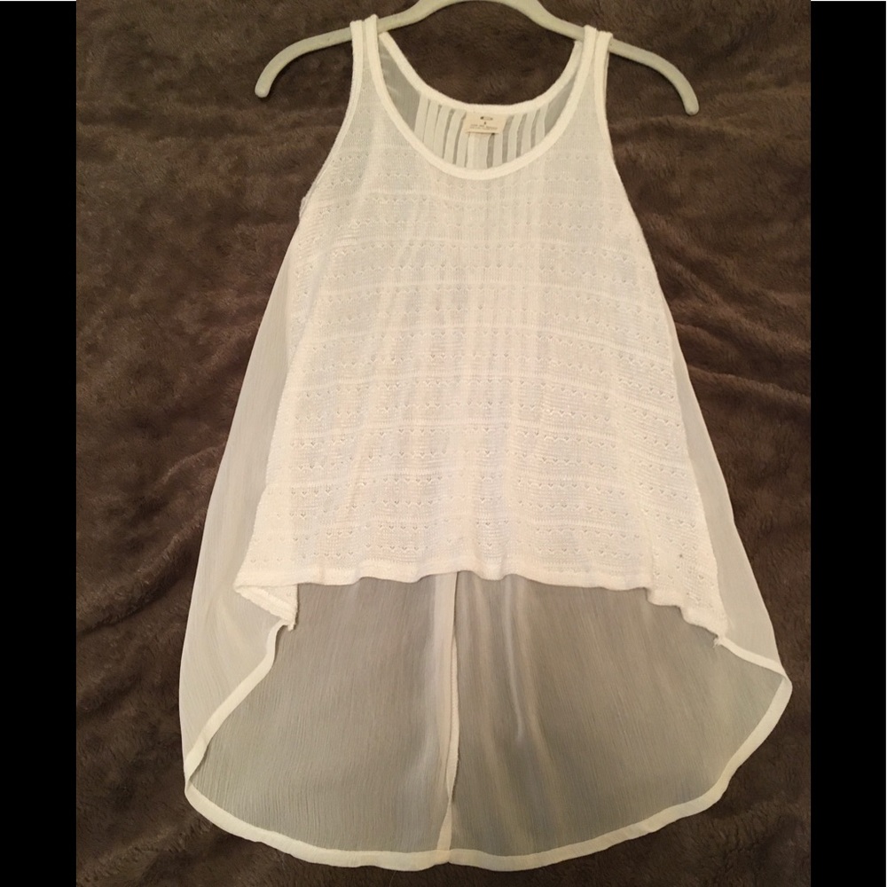 Anthropology cream tank